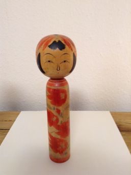 Kokeshi, alt, höhe 22 cm